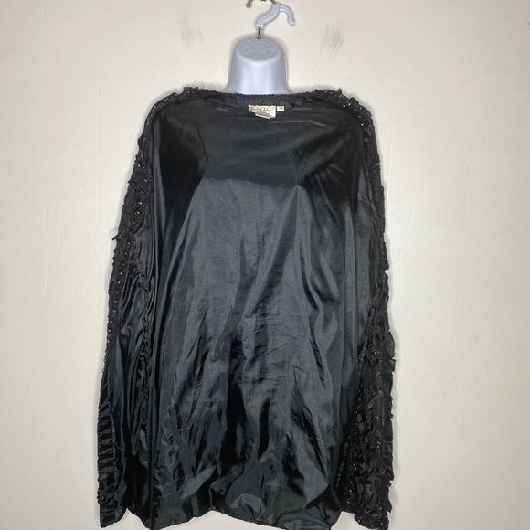 Tan Chho Vintage Evening Jacket Womens Plus 1X Coc - Picture 9 of 11